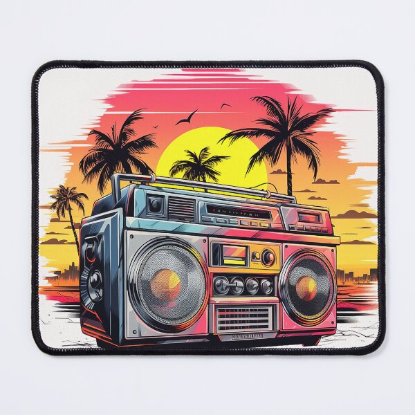 Item preview, ghettoblaster with sunset designed and sold by supersanko.