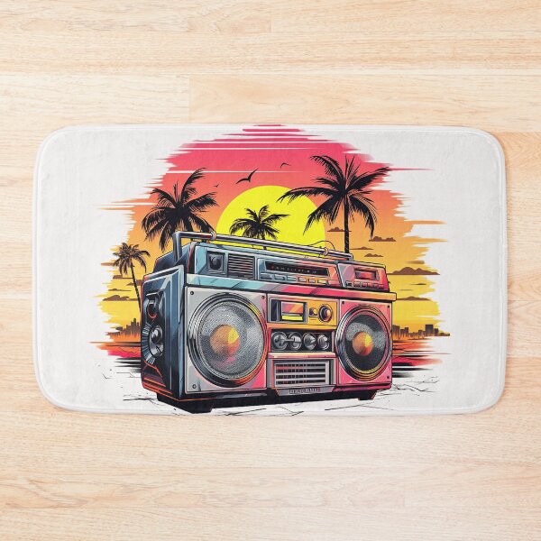 Item preview, ghettoblaster with sunset designed and sold by supersanko.