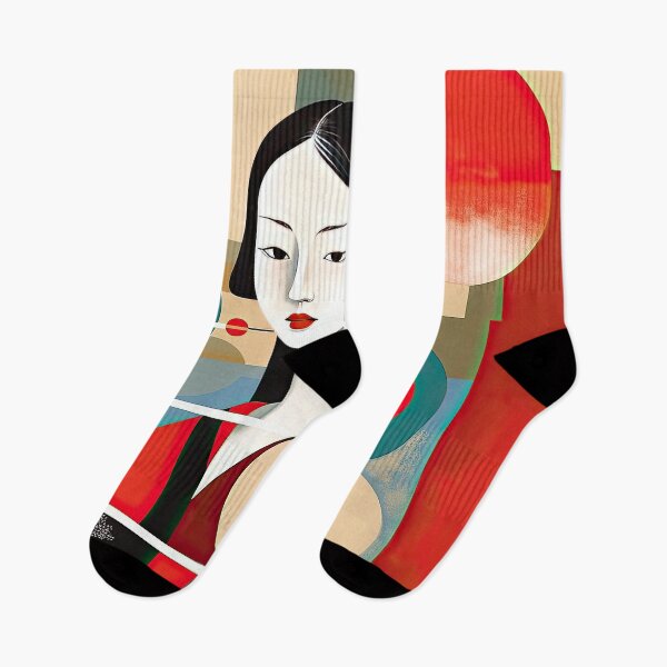 Item preview, Explore Simplistic & Minimalistic Japanese Geisha Portraits with a Majestic Touch designed and sold by ArtificialGenes.