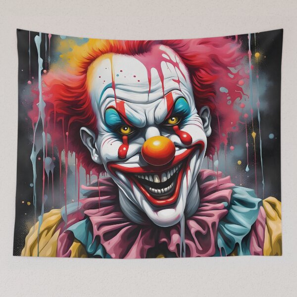 Item preview, Nightmare Carnival: Dripping Spray Paint Clown designed and sold by javaoverride.