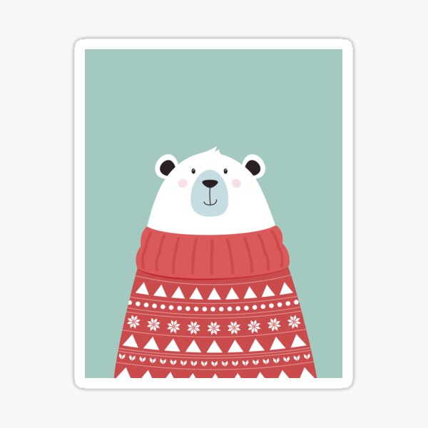 Item preview, Sweater Weather Polar Bear designed and sold by Mary Ladd.
