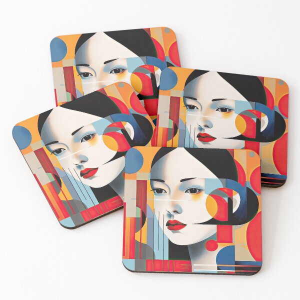 Item preview, Explore Simplistic & Minimalistic Japanese Geisha Portraits with a Majestic Touch designed and sold by ArtificialGenes.