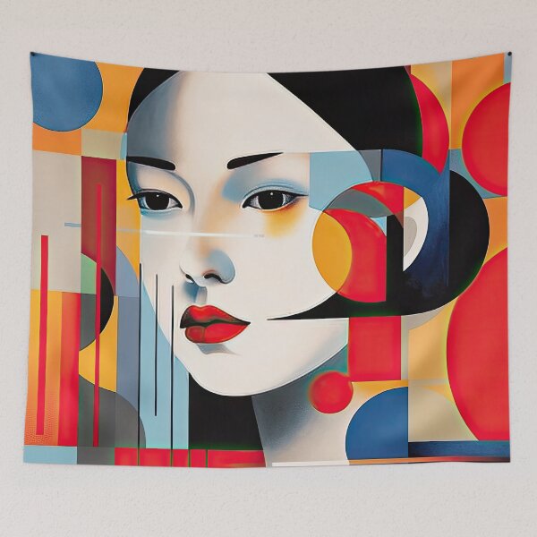 Item preview, Explore Simplistic & Minimalistic Japanese Geisha Portraits with a Majestic Touch designed and sold by ArtificialGenes.