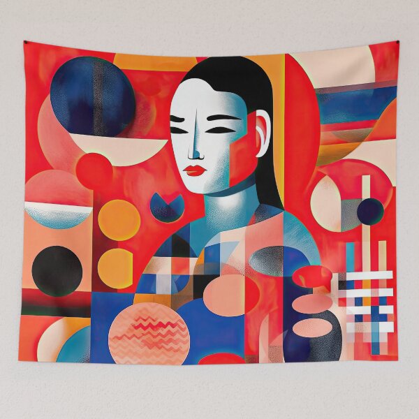 Item preview, Explore Simplistic & Minimalistic Japanese Geisha Portraits with a Majestic Touch designed and sold by ArtificialGenes.