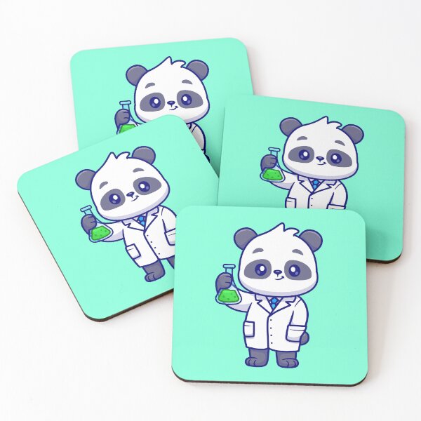 Item preview, Cute Panda Scientist with Lab Tube designed and sold by hjian8219.