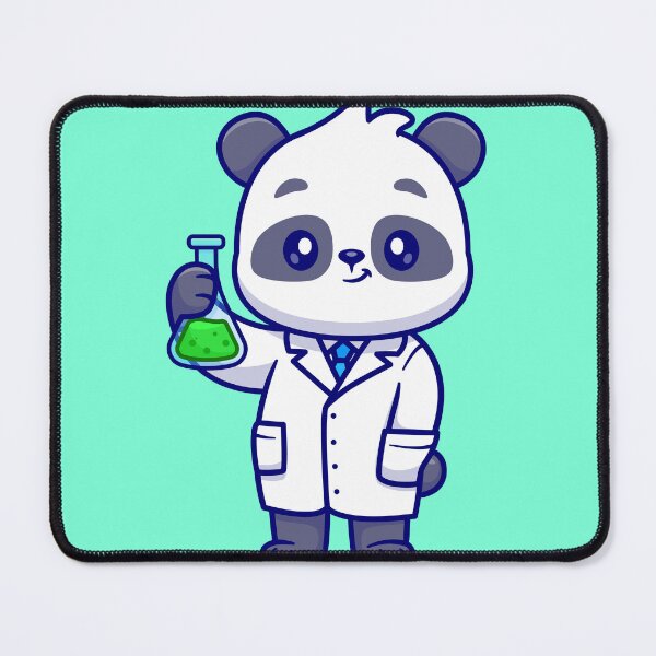 Item preview, Cute Panda Scientist with Lab Tube designed and sold by hjian8219.