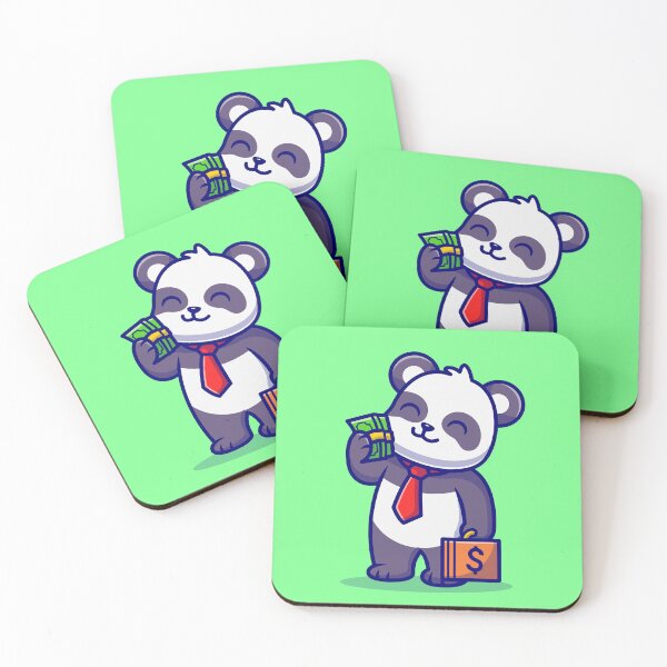 Item preview, Cute Panda Business with Money designed and sold by hjian8219.