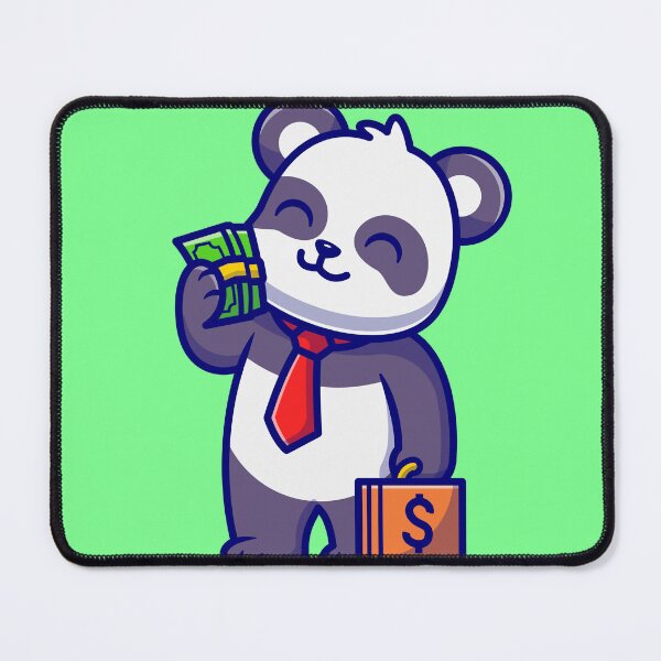 Item preview, Cute Panda Business with Money designed and sold by hjian8219.