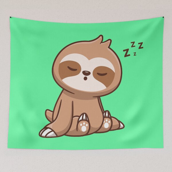 Item preview, Cute Sloth Sleeping designed and sold by hjian8219.