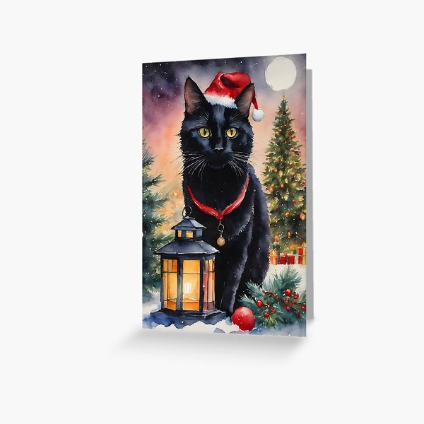 Meowy Christmas Black Cat Kitchen Towel Set – The Good Cat Company