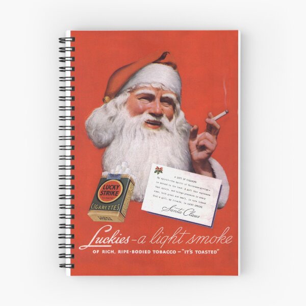 Item preview, Vintage 1930s Santa Lucky Strike Cigarettes Ad designed and sold by recuni.