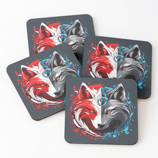 Item preview, Wolf Design Fire and Ice designed and sold by YokujinDesign.