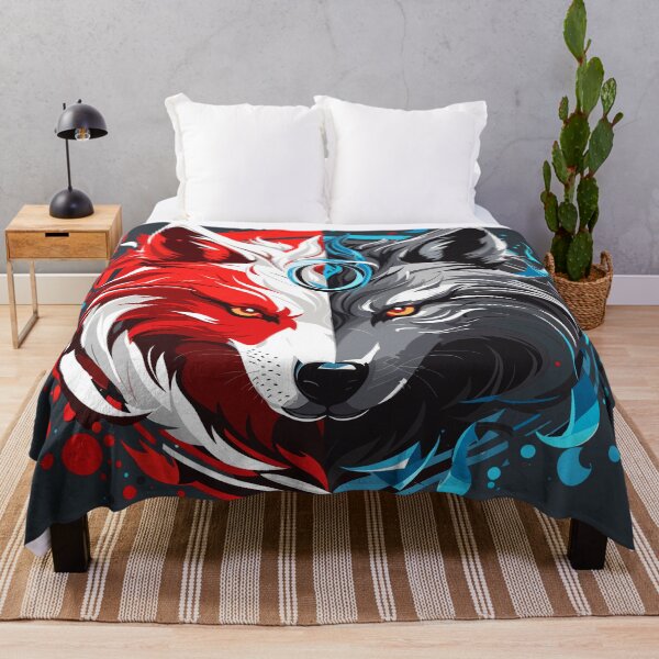 Item preview, Wolf Design Fire and Ice designed and sold by YokujinDesign.