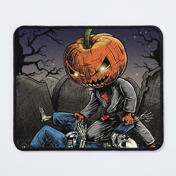 Item preview, ¡Rodilla de Halloween sobre Skelly! designed and sold by Meerkatsu.