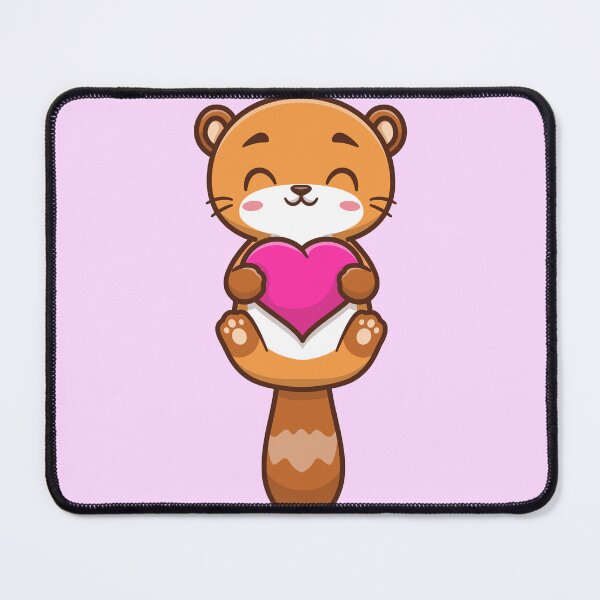 Item preview, Cute Beaver with Love Heart designed and sold by hjian8219.
