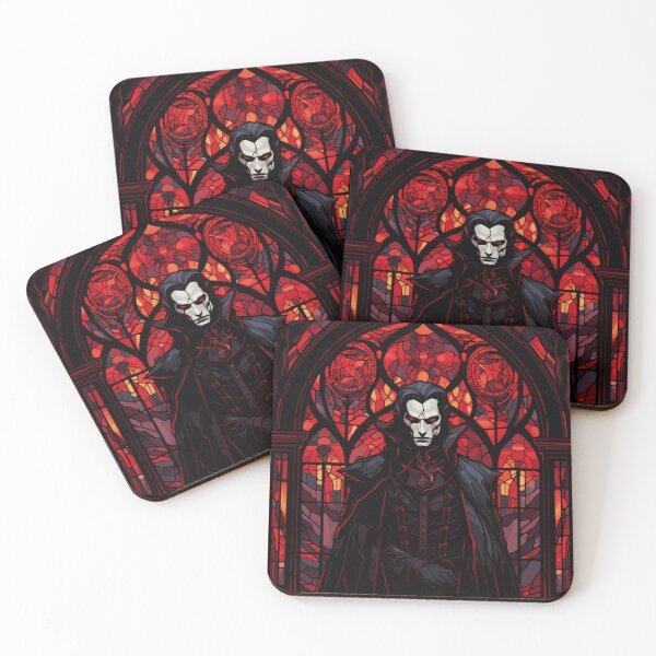 Item preview, Glass stained art illustration Vampire designed and sold by TellezStickers.