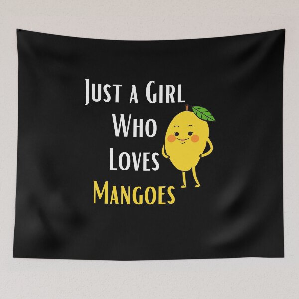 Item preview, Funny Vegans Just a Girl Who Loves Mangoes Cool Vegetarian World Vegan Day designed and sold by AmeliaShirts.