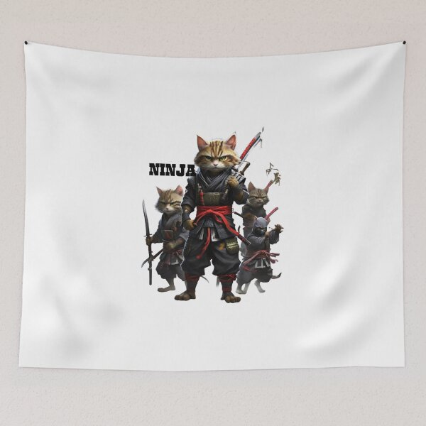 Item preview, Badass Warrior Ninja Cats designed and sold by Nature-Symphony.