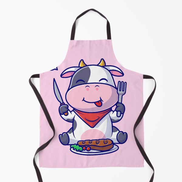 Item preview, Cute Cow with Steak designed and sold by hjian8219.