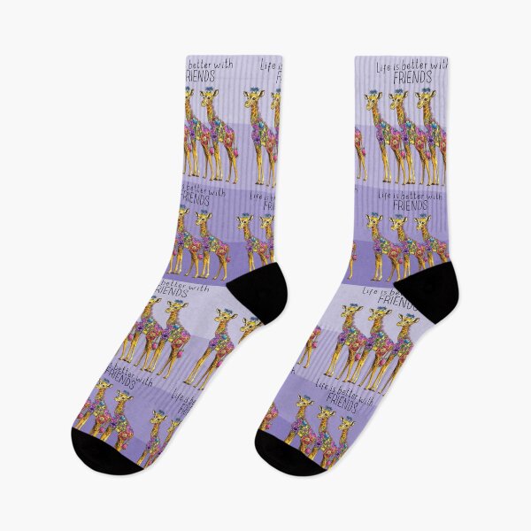Item preview, Life is Better with Giraffe Friends designed and sold by ShelleyYlstArt.