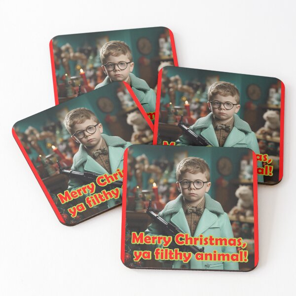 Artikelvorschau, Christmas tshirt with Ralphie Parker: Merry Christmas, ya filthy animal! entworfen und verkauft von FunChronicle.