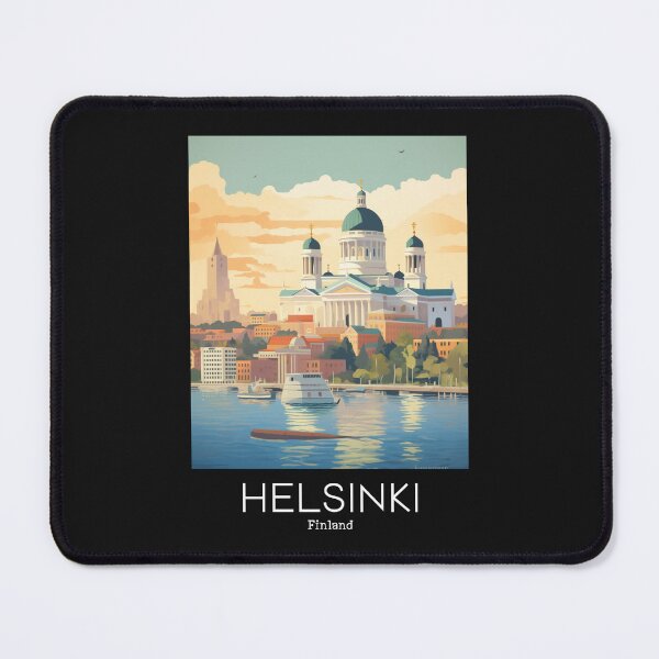 Item preview, A Vintage Travel Illustration of Helsinki - Finland  designed and sold by GoodOldVintage.