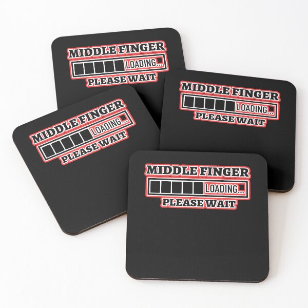 Item preview, Middle Finger Loading Please Wait   designed and sold by WoodburyLake.