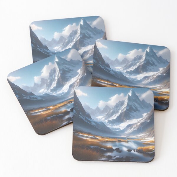 Item preview, Beautiful view of the snowy mountains  designed and sold by Starfox120.