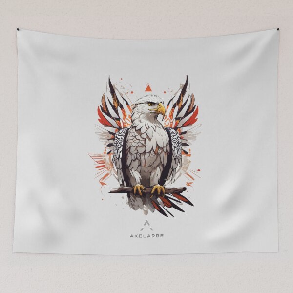 Item preview, White tribal eagle, Akelarre designed and sold by AkelarreDesigns.