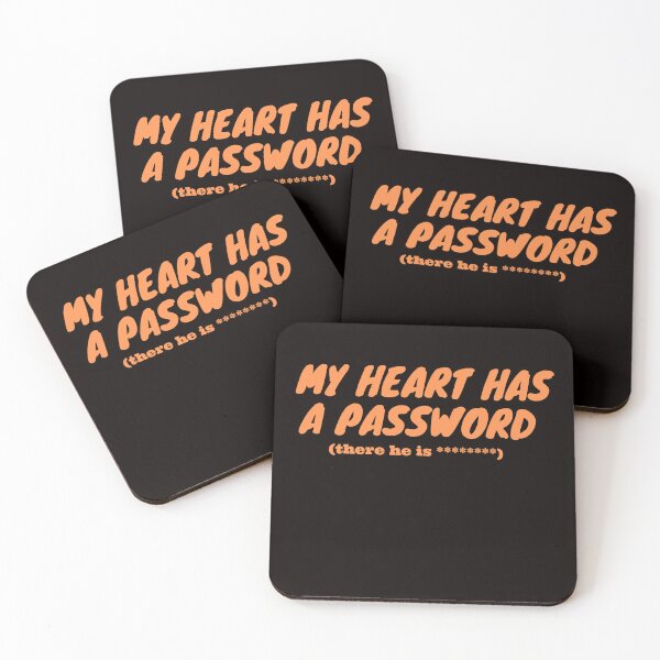 Item preview, my heart has a password  designed and sold by AngelArtss.