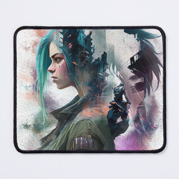 Item preview, Cyberpunk Double Exposure Ponytail Girl designed and sold by Joako Zeta.