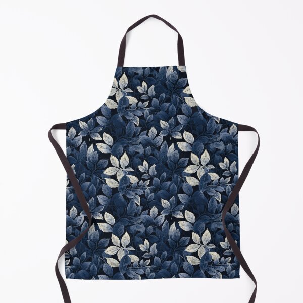 Item preview, Japanese Indigo Leaves In Shades Of Blue designed and sold by Michele Bergh.