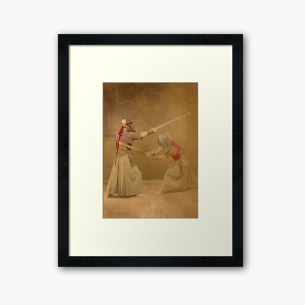 Kendo - old school Framed Art Print
