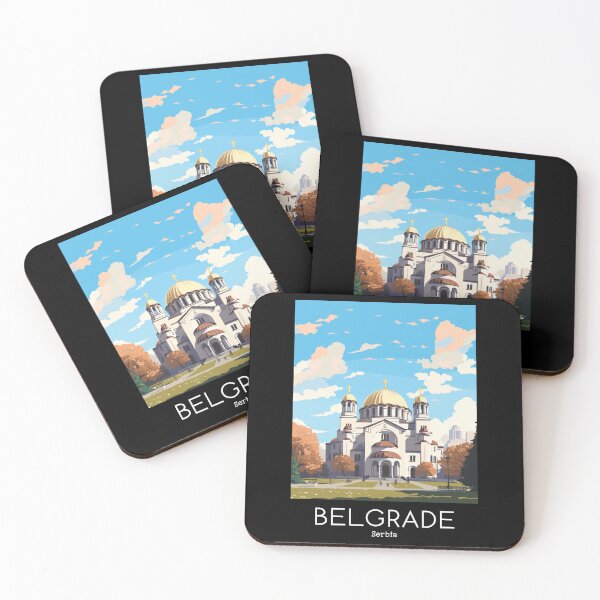 Item preview, A Vintage Travel Illustration of the Church of St Sava in Belgrade - Serbia  designed and sold by GoodOldVintage.