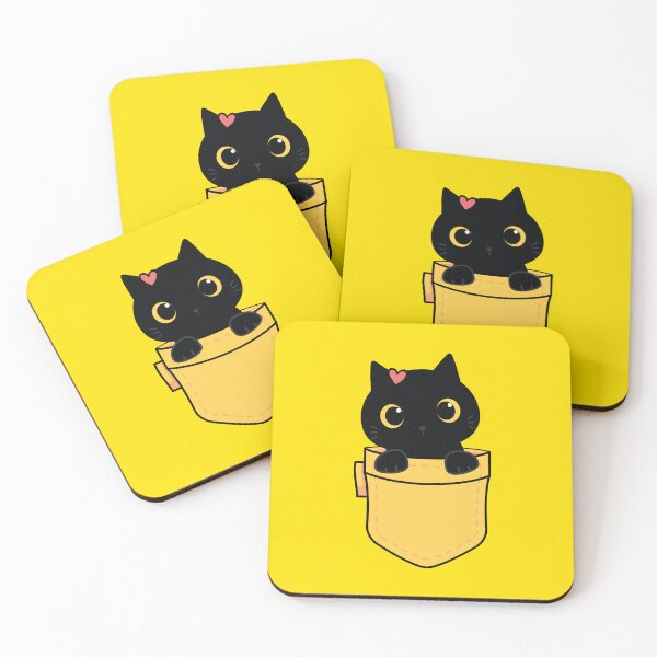 Item preview, black cat in pocket designed and sold by yaZzaboy.