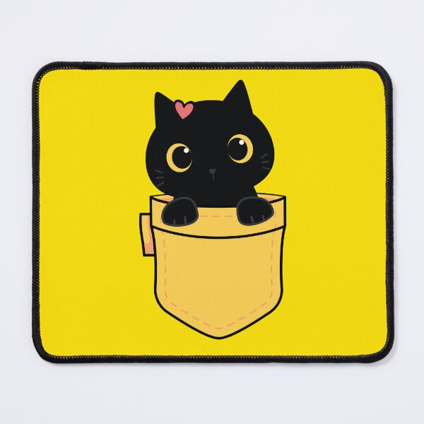 Item preview, black cat in pocket designed and sold by yaZzaboy.