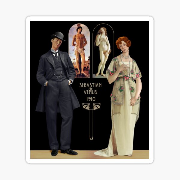 Artikel-Vorschau von Botticellis Venus und Sebastian 1910, designt und verkauft von Ivy Izzard.