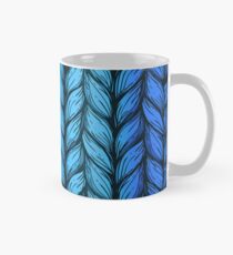 Blue knit Mug
