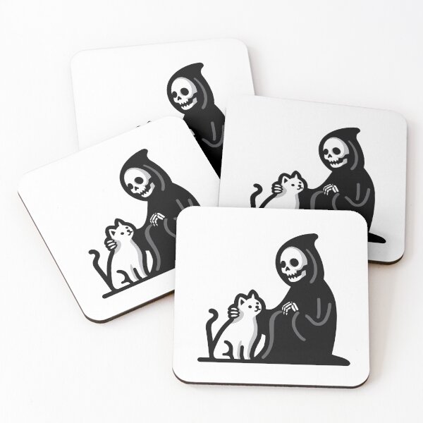 Item preview, Gentle Reaper, Death's Touch on a Cat designed and sold by Felix-Designer.
