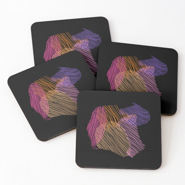 Item preview, Abstract crossed lines (black background) designed and sold by MentaLee.