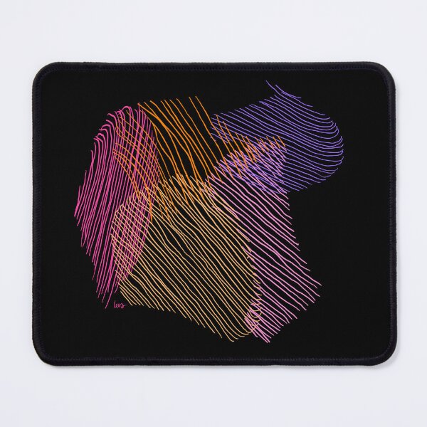 Item preview, Abstract crossed lines (black background) designed and sold by MentaLee.