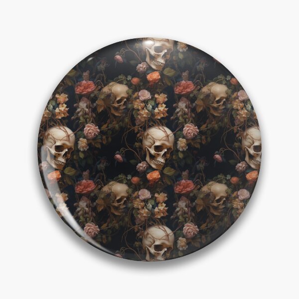 Item preview, Botanical Skull, Dark Academia designed and sold by Michele Bergh.