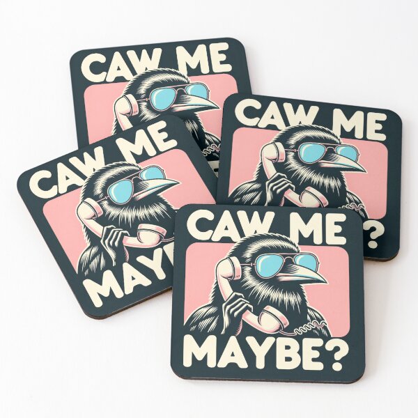 Item preview, Caw Me Maybe? Crow designed and sold by ZenEverAI.