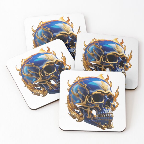 Item preview, Metallic Skull designed and sold by LavaCreative.