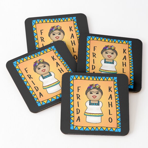 Item preview, Cute Little Frida Kahlo Portrait designed and sold by Unhinged Heather.