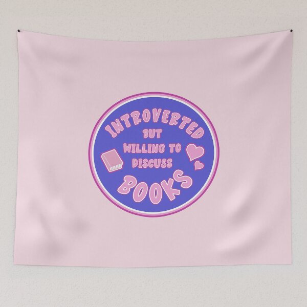 Item preview, Introverted but willing to discuss books designed and sold by baranskini.