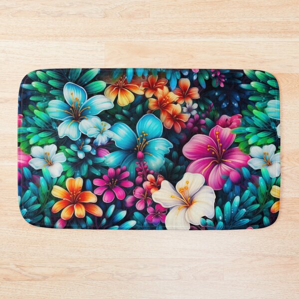 Item preview, Beautiful floral pattern with colorful flowers and leaves.  designed and sold by Zavdesign.
