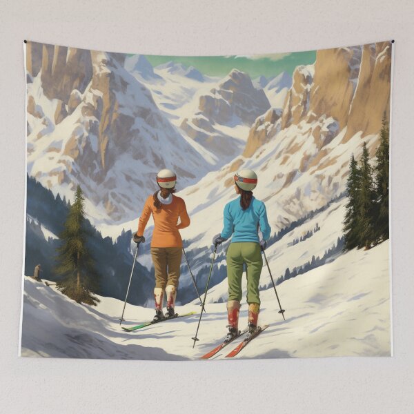 Item preview, A Vintage Travel Illustration of Dolomites - Italy  designed and sold by GoodOldVintage.