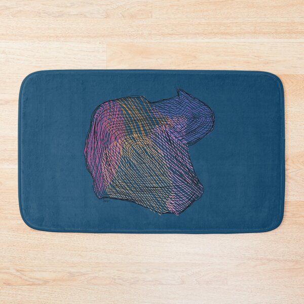 Item preview, Abstract circles crossed lines (blue background) designed and sold by MentaLee.
