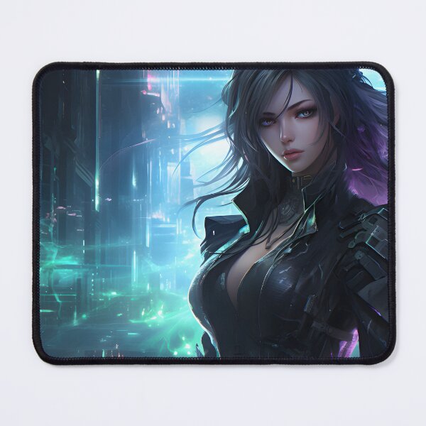 Item preview, Futuristic Cyber Cute Anime Girl designed and sold by DGitaldreamgirl.